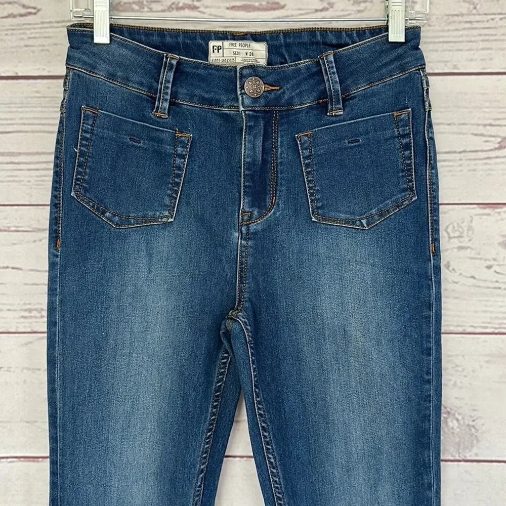 FREE PEOPLE Front Pocket Jeggings W26